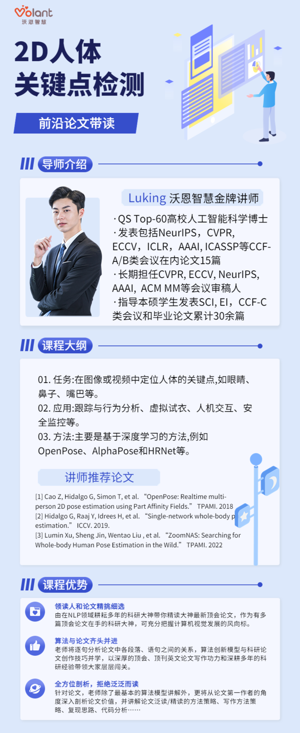 推荐一个好发论文的方向：深度学习+关键点检测- 沃恩智慧